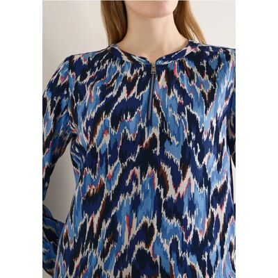 cecil Print Bluse - Blau - Damen - Size: XS M XXL S L XL cecil Print Bluse - Blau - Damen - Size: XS M XXL S L XL