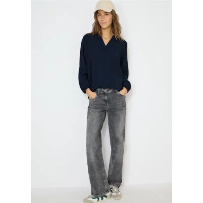 cecil Bluse in Unifarbe - Blau - Damen - Size: XS L XL S M XXL cecil Bluse in Unifarbe - Blau - Damen - Size: XS L XL S M XXL