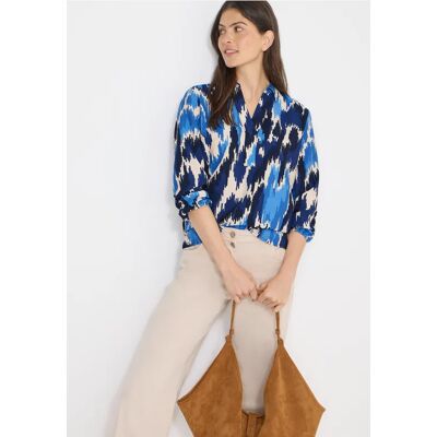 cecil Gemusterte Bluse - Blau - Damen - Size: XS XL S M L XXL cecil Gemusterte Bluse - Blau - Damen - Size: XS XL S M L XXL
