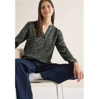 cecil Gemusterte Bluse - Grün - Damen - Size: S XXL M XS XL L cecil Gemusterte Bluse - Grün - Damen - Size: S XXL M XS XL L