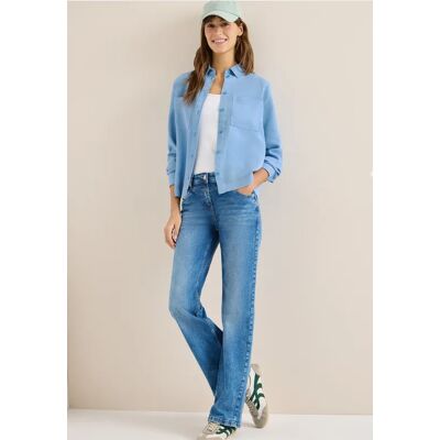 cecil Colored Denim Bluse - Blau - Damen - Size: L S XXL XL M cecil Colored Denim Bluse - Blau - Damen - Size: L S XXL XL M