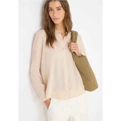cecil Hemdbluse in Unifarbe - Beige - Damen - Size: M L S XL XXL 3XL cecil Hemdbluse in Unifarbe - Beige - Damen - Size: M L S XL XXL 3XL