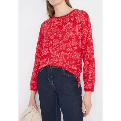 cecil Gemusterte Bluse - Rot - Damen - Size: L S XL XS XXL 3XL M cecil Gemusterte Bluse - Rot - Damen - Size: L S XL XS XXL 3XL M