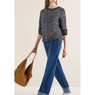 cecil Gemusterte Bluse - Blau - Damen - Size: L XXL S XS XL M cecil Gemusterte Bluse - Blau - Damen - Size: L XXL S XS XL M