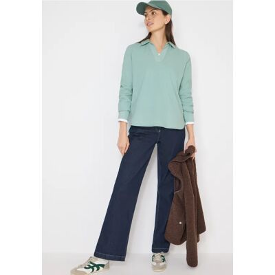 cecil Bluse mit Turn-Up - Grün - Damen - Size: S M XS XXL 3XL XL L cecil Bluse mit Turn-Up - Grün - Damen - Size: S M XS XXL 3XL XL L