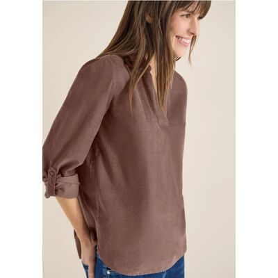cecil Bluse mit Turn-Up - Beige - Damen - Size: S XL XS L M XXL cecil Bluse mit Turn-Up - Beige - Damen - Size: S XL XS L M XXL
