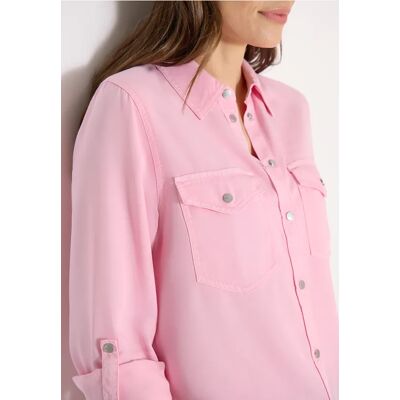 cecil Bluse mit Hemdkragen und Turn-Up - Rosa - Damen - Size: S L XL XXL cecil Bluse mit Hemdkragen und Turn-Up - Rosa - Damen - Size: S L XL XXL