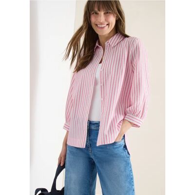 cecil Bluse in Seersucker Qualität - Pink - Damen - Size: L M XL XXL cecil Bluse in Seersucker Qualität - Pink - Damen - Size: L M XL XXL