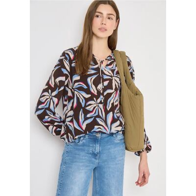 cecil Langarm Bluse mit floralem Print - Braun - Damen - Size: S XXL M XL XS L cecil Langarm Bluse mit floralem Print - Braun - Damen - Size: S XXL M XL XS L