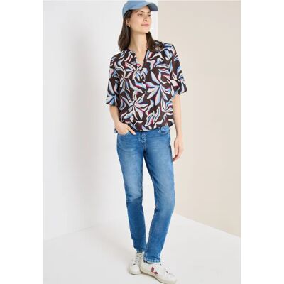 cecil Kurzarm Bluse mit floralem Muster - Braun - Damen - Size: S M XS XXL XL L cecil Kurzarm Bluse mit floralem Muster - Braun - Damen - Size: S M XS XXL XL L
