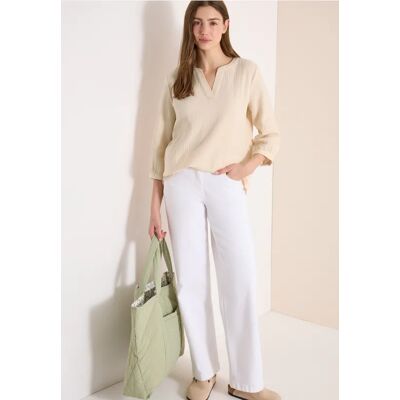 cecil 3/4-Arm Bluse in Musselin-Qualität - Beige - Damen - Size: S XXL XS XL L M cecil 3/4-Arm Bluse in Musselin-Qualität - Beige - Damen - Size: S XXL XS XL L M