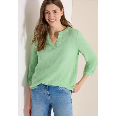 cecil 3/4-Arm Bluse in Musselin-Qualität - Grün - Damen - Size: XS L XL M S XXL cecil 3/4-Arm Bluse in Musselin-Qualität - Grün - Damen - Size: XS L XL M S XXL