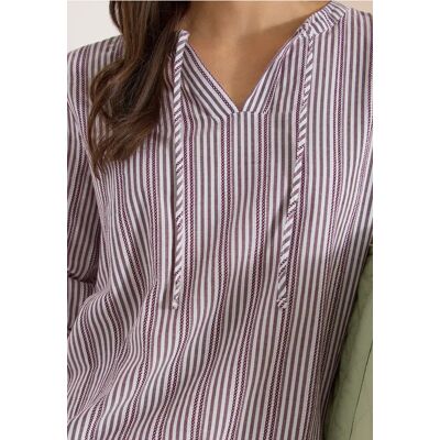 cecil 3/4-Arm Tunika mit Streifenmuster - Rot - Damen - Size: XL XXL L cecil 3/4-Arm Tunika mit Streifenmuster - Rot - Damen - Size: XL XXL L