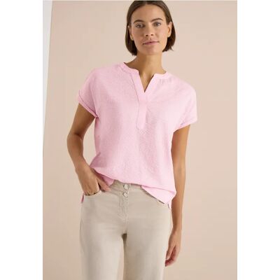 cecil Dropped Shoulder Bluse in Seersuckerqualität - Rosa - Damen - Size: M XS L XL XXL cecil Dropped Shoulder Bluse in Seersuckerqualität - Rosa - Damen - Size: M XS L XL XXL