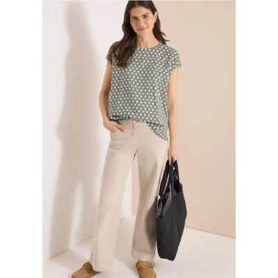 cecil Dropped Shoulder Bluse mit Rundhals - Grün - Damen - Size: S 3XL XXL XL M XS L cecil Dropped Shoulder Bluse mit Rundhals - Grün - Damen - Size: S 3XL XXL XL M XS L