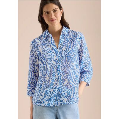 cecil 3/4-Arm Bluse in langer Passform - Weiß - Damen - Size: M XS XXL S XL L cecil 3/4-Arm Bluse in langer Passform - Weiß - Damen - Size: M XS XXL S XL L