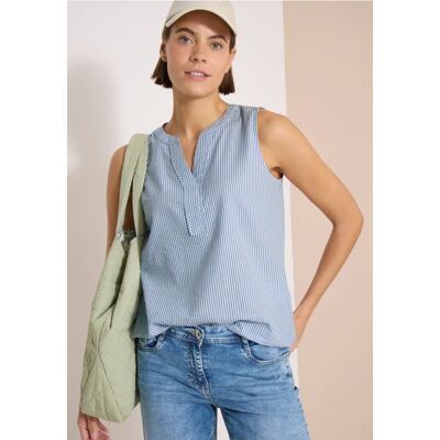 cecil Blusentop in Seersucker-Qualität - Blau - Damen - Size: M XL XXL S L cecil Blusentop in Seersucker-Qualität - Blau - Damen - Size: M XL XXL S L