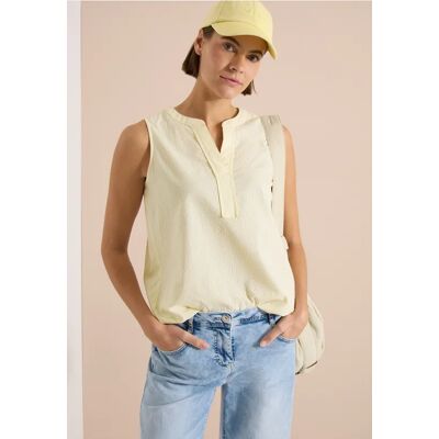 cecil Blusentop in Seersucker-Qualität - Gelb - Damen - Size: XXL XL L cecil Blusentop in Seersucker-Qualität - Gelb - Damen - Size: XXL XL L