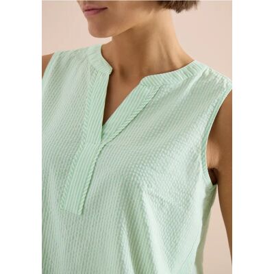 cecil Blusentop in Seersucker-Qualität - Grün - Damen - Size: XL S L M XXL cecil Blusentop in Seersucker-Qualität - Grün - Damen - Size: XL S L M XXL