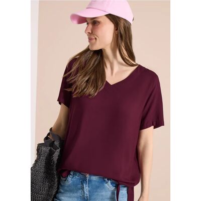 cecil Blusenshirt mit V-Neck und Knoten - Rot - Damen - Size: XXL S L XL M XS cecil Blusenshirt mit V-Neck und Knoten - Rot - Damen - Size: XXL S L XL M XS