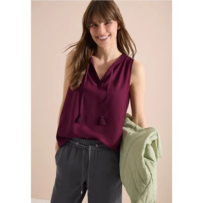 cecil Blusentop mit Split Neck und Bändern - Rot - Damen - Size: L XXL S M 3XL XL cecil Blusentop mit Split Neck und Bändern - Rot - Damen - Size: L XXL S M 3XL XL