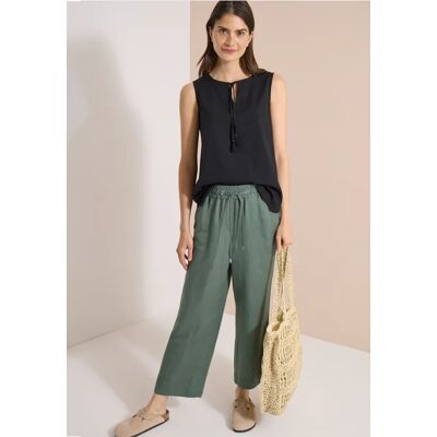 cecil Blusentop mit Split Neck und Bändern - Schwarz - Damen - Size: XXL XS XL S 3XL L cecil Blusentop mit Split Neck und Bändern - Schwarz - Damen - Size: XXL XS XL S 3XL L