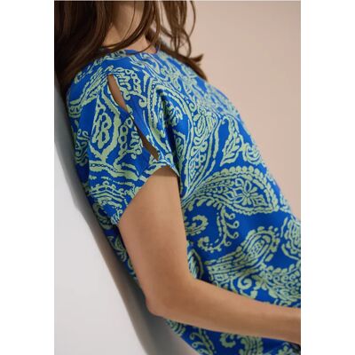 cecil Blusenshirt mit Rundhals und Print - Blau - Damen - Size: M XXL L 3XL XL S cecil Blusenshirt mit Rundhals und Print - Blau - Damen - Size: M XXL L 3XL XL S