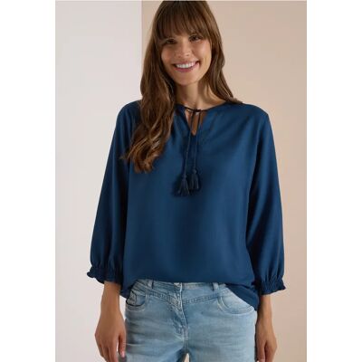 cecil 3/4-Arm Tunika mit Bändern - Blau - Damen - Size: 3XL M XXL L XL S XS cecil 3/4-Arm Tunika mit Bändern - Blau - Damen - Size: 3XL M XXL L XL S XS