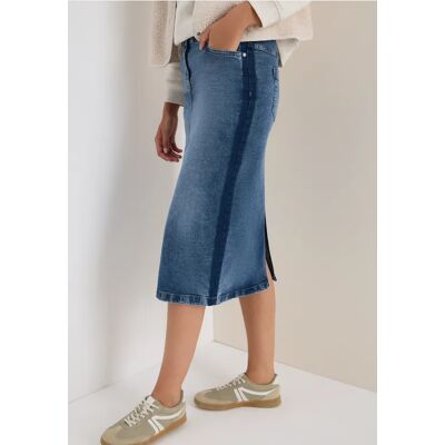 cecil Jeansrock mit Gallonstreifen - Blau - Damen - Size: 36 28 26 33 30 27 25 34 31 29 32 cecil Jeansrock mit Gallonstreifen - Blau - Damen - Size: 36 28 26 33 30 27 25 34 31 29 32