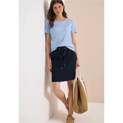 cecil Knielanger Rock im Washed-Look - Blau - Damen - Size: XS L S XL XXL M cecil Knielanger Rock im Washed-Look - Blau - Damen - Size: XS L S XL XXL M