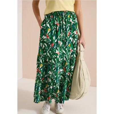 cecil Maxi-Rock mit grafischem Muster - Grün - Damen - Size: XL 3XL XS M S XXL L cecil Maxi-Rock mit grafischem Muster - Grün - Damen - Size: XL 3XL XS M S XXL L