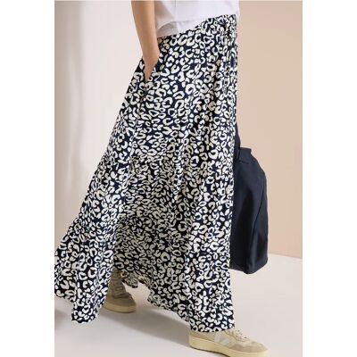 cecil Maxi-Rock mit Leo Print - Blau - Damen - Size: L XL XXL 3XL S cecil Maxi-Rock mit Leo Print - Blau - Damen - Size: L XL XXL 3XL S