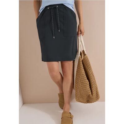 cecil Knielanger Jogg Skirt mit feinen Streifen - Grün - Damen - Size: M L XS S XL XXL cecil Knielanger Jogg Skirt mit feinen Streifen - Grün - Damen - Size: M L XS S XL XXL
