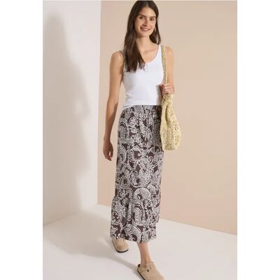cecil Maxi-Rock mit floralem Muster - Braun - Damen - Size: XL L S XXL 3XL M cecil Maxi-Rock mit floralem Muster - Braun - Damen - Size: XL L S XXL 3XL M