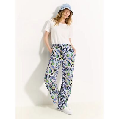 cecil Multicolor Print Hose - Weiß - Damen - Size: XL L XXL cecil Multicolor Print Hose - Weiß - Damen - Size: XL L XXL