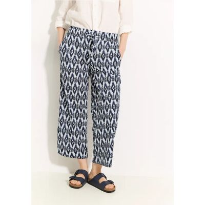 cecil 7/8 Print Hose - Weiß - Damen - Size: XS XL S L cecil 7/8 Print Hose - Weiß - Damen - Size: XS XL S L