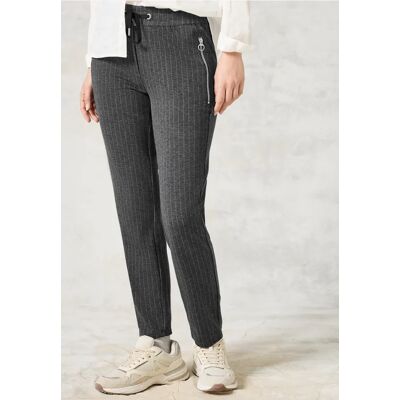cecil Hose im Nadelstreifen-Look - Grau - Damen - Size: M L XL XXL cecil Hose im Nadelstreifen-Look - Grau - Damen - Size: M L XL XXL