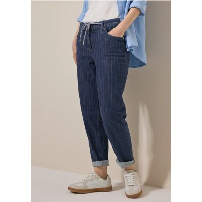 cecil Jeans im Nadelstreifen-Look - Blau - Damen - Size: 32 34 36 33 cecil Jeans im Nadelstreifen-Look - Blau - Damen - Size: 32 34 36 33