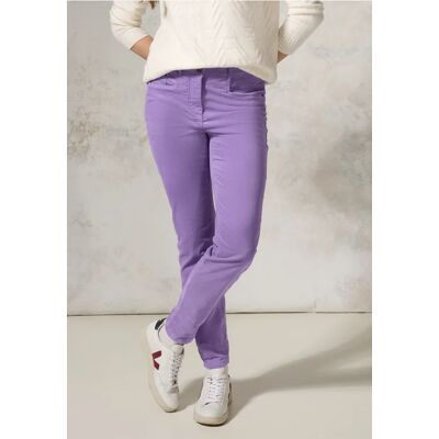 cecil Hose im Velvet-Look - Lila - Damen - Size: 33 34 32 32 34 cecil Hose im Velvet-Look - Lila - Damen - Size: 33 34 32 32 34