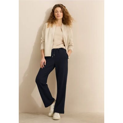 cecil Straight Leg Strukturhose - Blau - Damen - Size: L XXL XXL XL cecil Straight Leg Strukturhose - Blau - Damen - Size: L XXL XXL XL