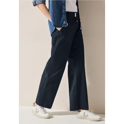cecil Wide Leg Hose - Blau - Damen - Size: XXL L XL cecil Wide Leg Hose - Blau - Damen - Size: XXL L XL