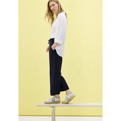 cecil 7/8 Wide Leg Hose - Blau - Damen - Size: XS L S XXL XL M cecil 7/8 Wide Leg Hose - Blau - Damen - Size: XS L S XXL XL M