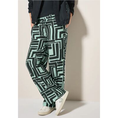 cecil Gemusterte Strukturhose - Grün - Damen - Size: S L XL M XS cecil Gemusterte Strukturhose - Grün - Damen - Size: S L XL M XS