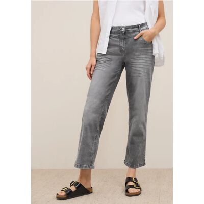 cecil Wide Leg Jeans - Grau - Damen - Size: 36 33 32 38 34 cecil Wide Leg Jeans - Grau - Damen - Size: 36 33 32 38 34