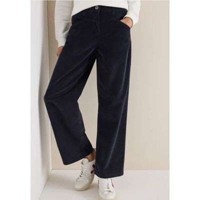 cecil Wide Leg Cordhose - Blau - Damen - Size: 30 36 32 36 34 33 33 33 34 36 cecil Wide Leg Cordhose - Blau - Damen - Size: 30 36 32 36 34 33 33 33 34 36