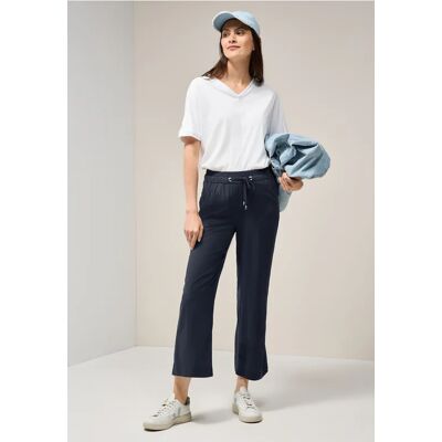 cecil 7/8 Straight Leg Viskose Hose - Blau - Damen - Size: L XL XXL S cecil 7/8 Straight Leg Viskose Hose - Blau - Damen - Size: L XL XXL S