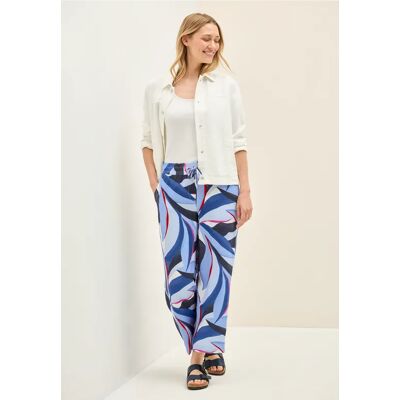 cecil 7/8 Twill-Hose mit Struktur - Blau - Damen - Size: XXL XL L XS cecil 7/8 Twill-Hose mit Struktur - Blau - Damen - Size: XXL XL L XS