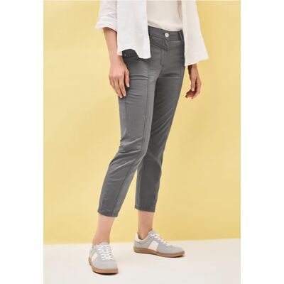 cecil 7/8 Straight Leg Hose - Grau - Damen - Size: 36 34 33 32 cecil 7/8 Straight Leg Hose - Grau - Damen - Size: 36 34 33 32