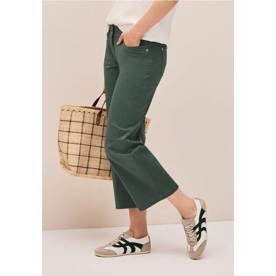 cecil 7/8 Wide Leg Hose - Grün - Damen - Size: 34 26 28 25 32 36 33 cecil 7/8 Wide Leg Hose - Grün - Damen - Size: 34 26 28 25 32 36 33