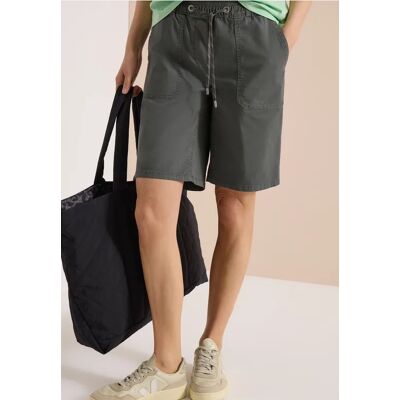 cecil Mid Waist Straight Leg Shorts im Casual Fit - Grün - Damen - Size: S L XL M 3XL XXL cecil Mid Waist Straight Leg Shorts im Casual Fit - Grün - Damen - Size: S L XL M 3XL XXL